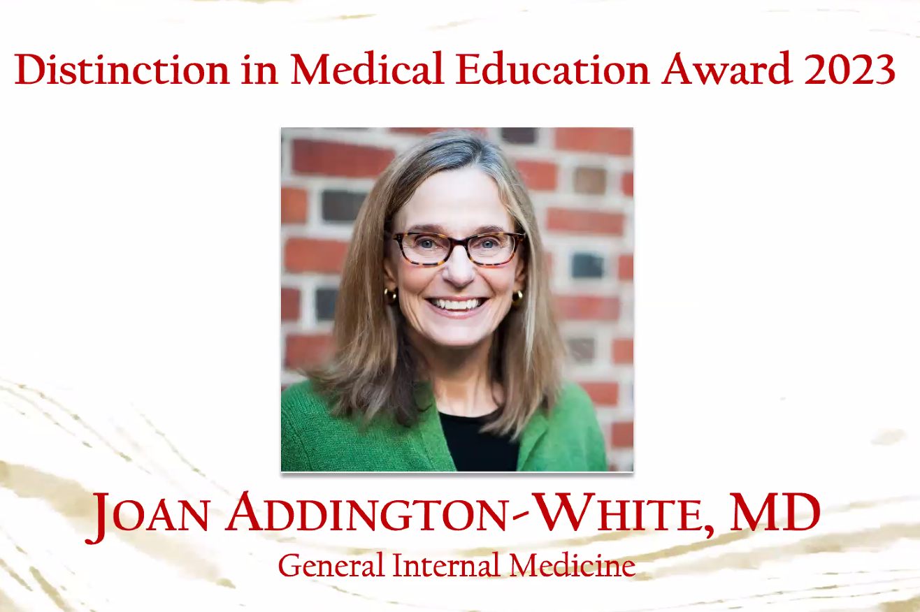Joan Addington-White Award Recipient 